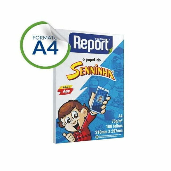 Papel Senninha  Branco 75g A4 c/ 100 Fls