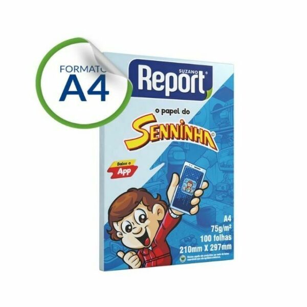 Papel Senninha Azul 75g c/ 100 Fls A4
