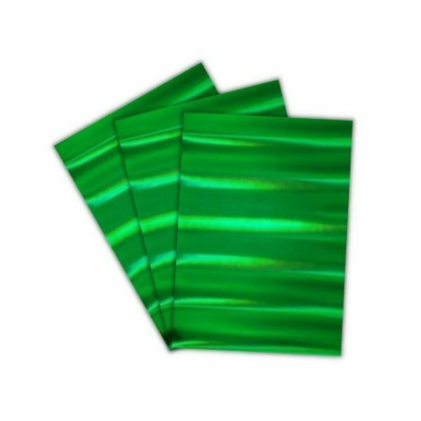 Papel Laminado Holográfico Colors Verde 230g A4 c/ 3 Fls
