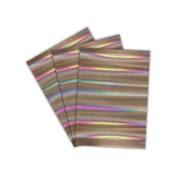 Papel Laminado Holográfico Colors Rose Gold 230g A4 c/ 3 Fls