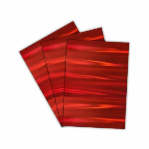 Papel Laminado Holográfico Colors Vermelho 230g A4 c/ 3 Fls