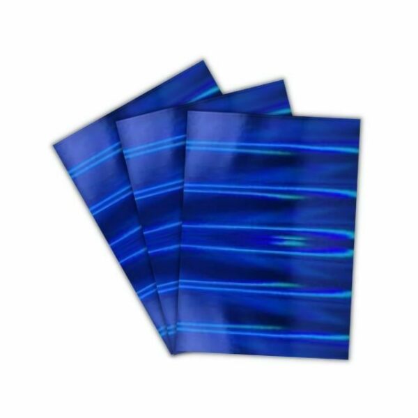 Papel Laminado Holográfico Colors Azul Escuro 230g A4 c/ 3 Fls