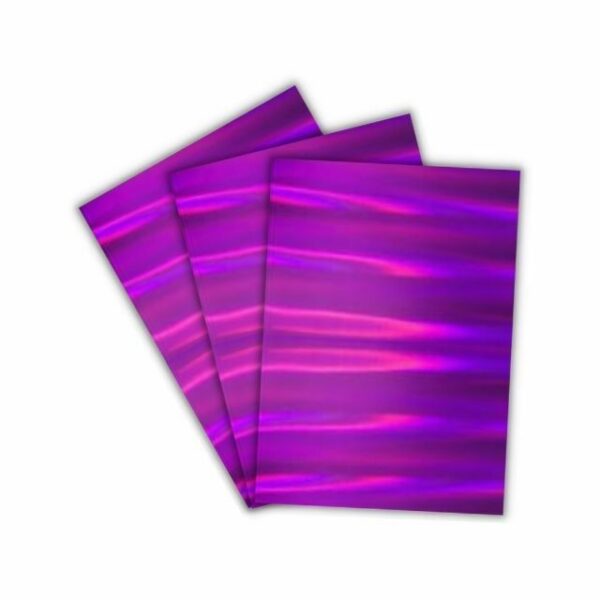 Papel Laminado Holográfico Colors Roxo 230g A4 c/ 3 Fls