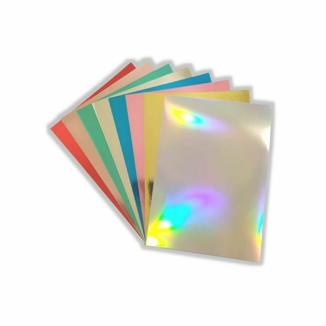 Super Kit Laminados/Lamicote 255g/240g (8 Cores / 1 Folha de Cada Cor)