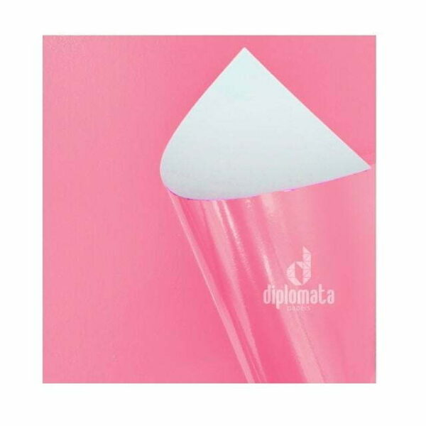 Papel Laminado Rosa Metallik