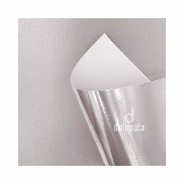 Papel Laminado Prata Metallik
