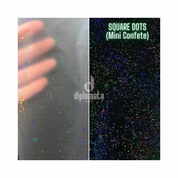 BOPP Holográfico Square Dots (Mini Confete) 28 Micras