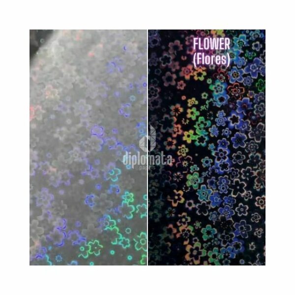 BOPP Holográfico Flower (Flores) 28 Micras