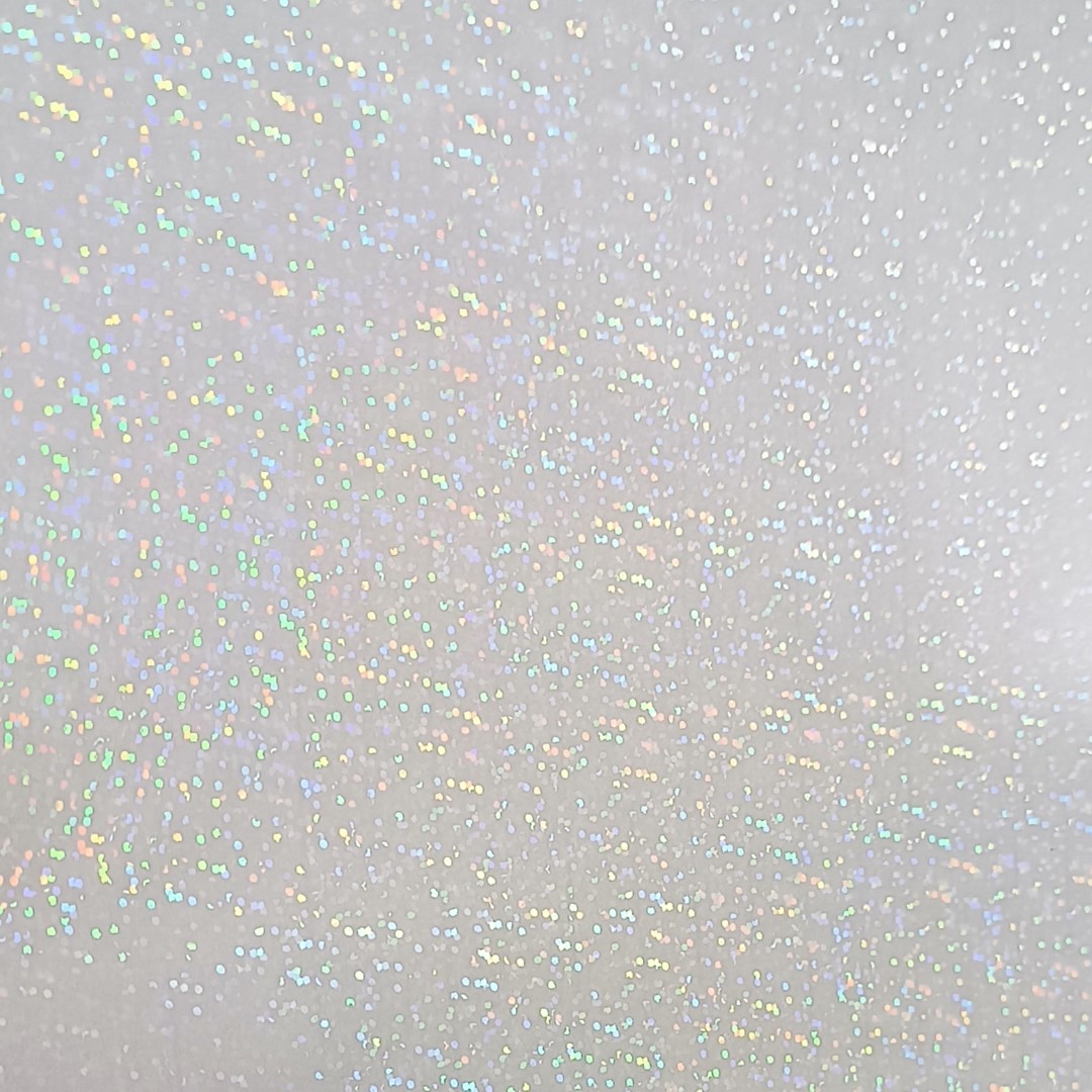 Filme Holográfico Adesivo Dots/Confete para Laminação a Frio c/ 5 Fls A4