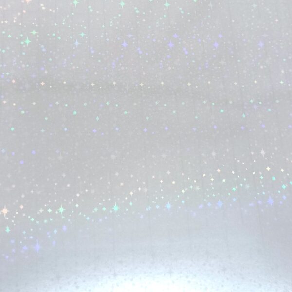 Filme Holográfico Adesivo Little Stars/Estrela para Laminação a Frio c/ 5 Fls A4