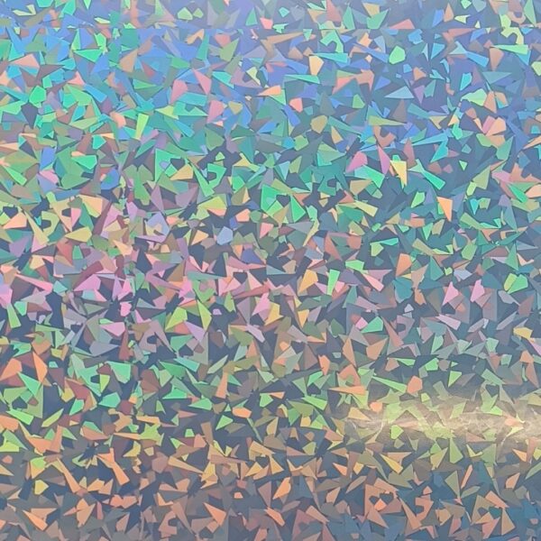 Vinil Holográfico Adesivo Broken/Caquinhos Imprimível (Jato de Tinta) c/ 5 Fls A4