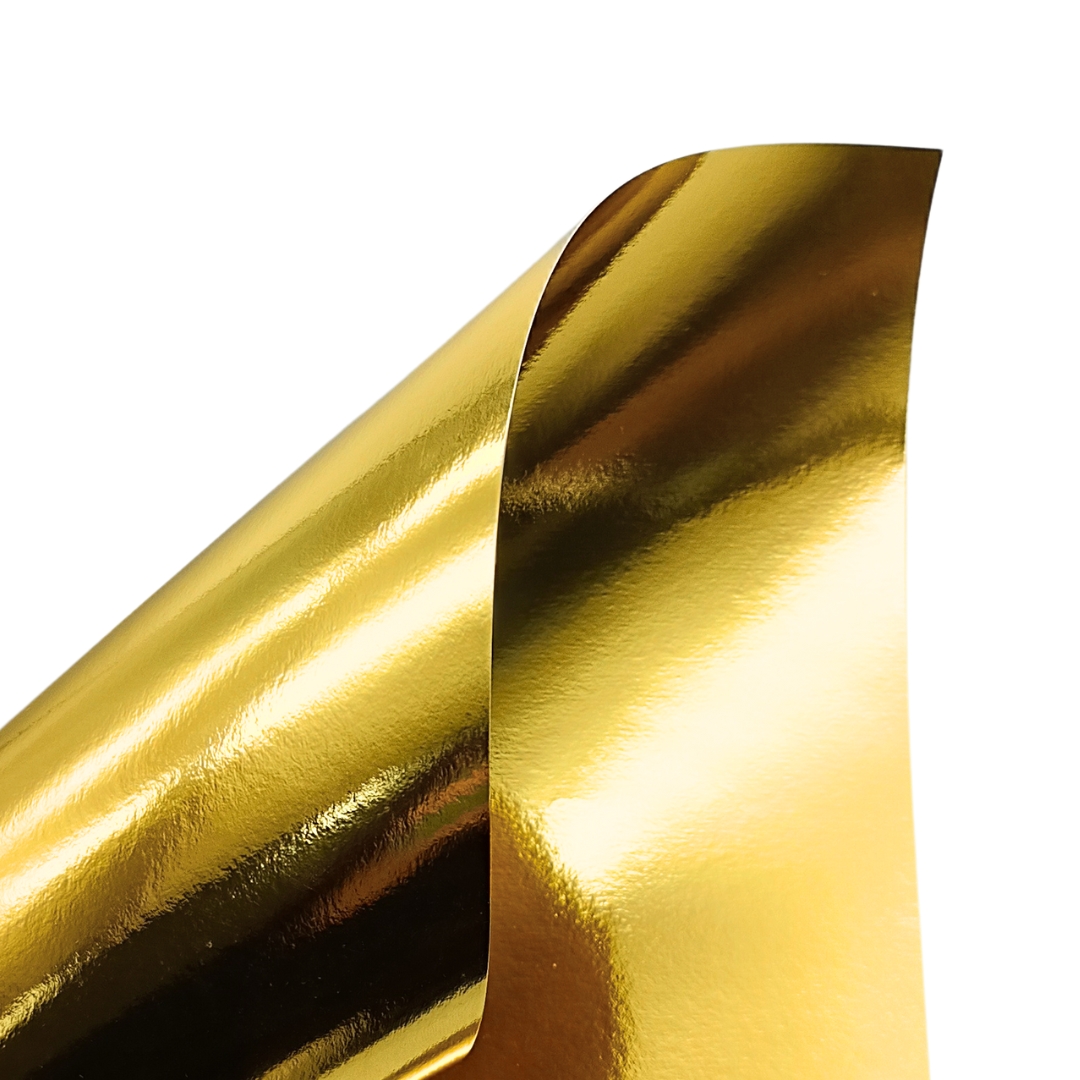 Papel Laminado Dupla Face Ouro 180g Metallik - Imagem 2