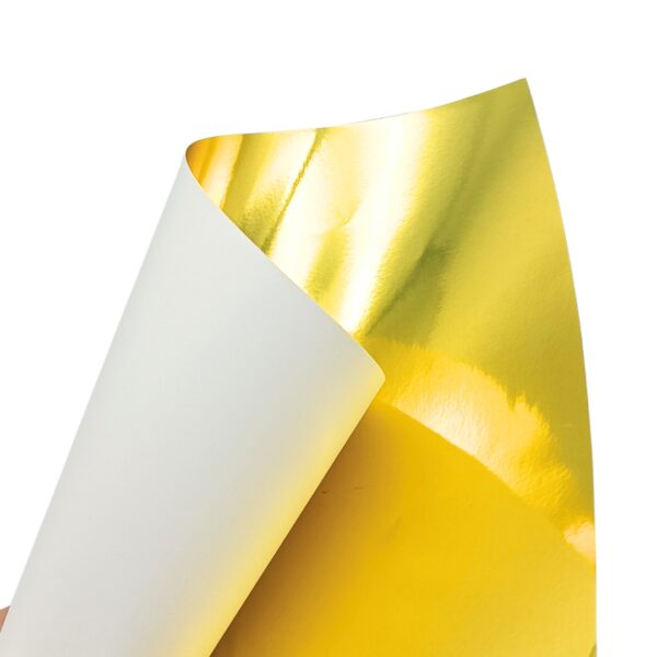 Papel Laminado Adesivo Ouro 190g Metallik