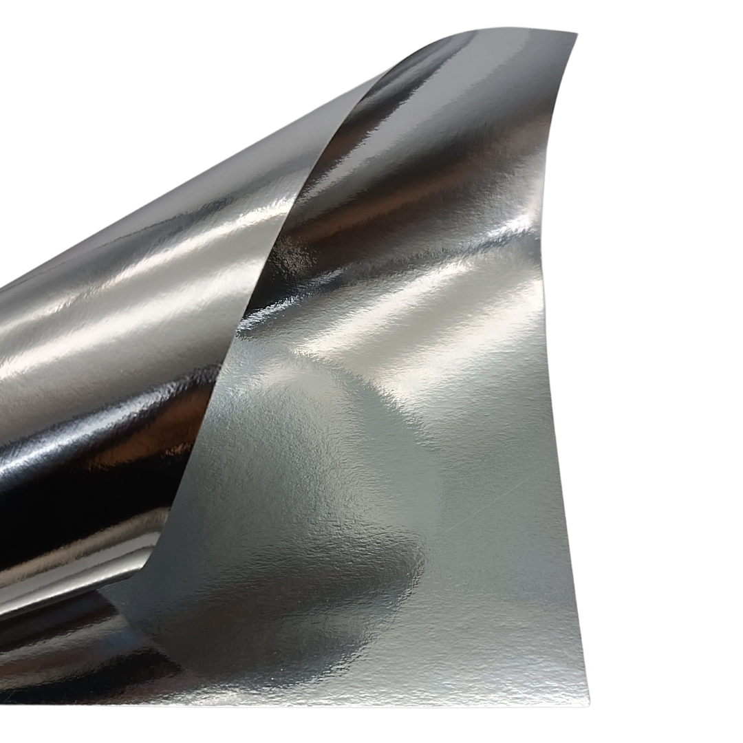 Papel Laminado Dupla Face Prata 180g Metallik - Imagem 2