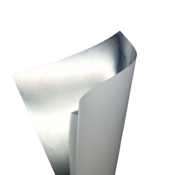 Papel Laminado Adesivo Prata 190g Metallik