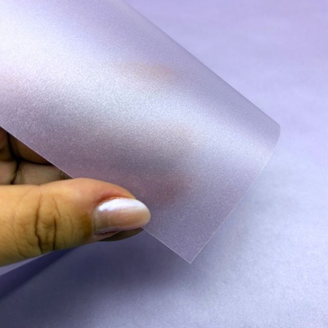 Papel Vegetal Lilás Perolado 180g A4 c/10 fls Metallik - Imagem 2