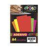 Papel Adesivo Neon Vermelho 100g c/ 20 fls A4 Offpaper