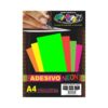 Papel Adesivo Neon Verde 100g c/ 20 fls A4 Offpaper
