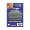 Papel Estampado Preto c/ Bolinhas 180g c/ 10 Fls A4 Offpaper