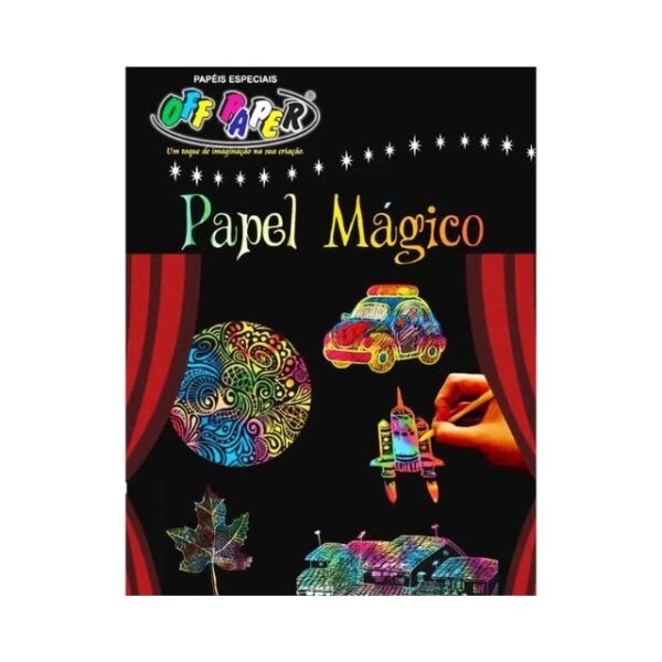 Papel Mágico Offpaper 5 Fls A4 + Bastão Offpaper