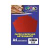 Papel Lamicote Vermelho 250g c/ 10 Fls A4 Offpaper