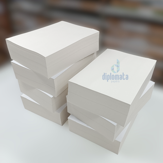 Atacado | Papel Avena 80g Pct c/ 500 Fls 66x96 Cortado na Medida Desejada