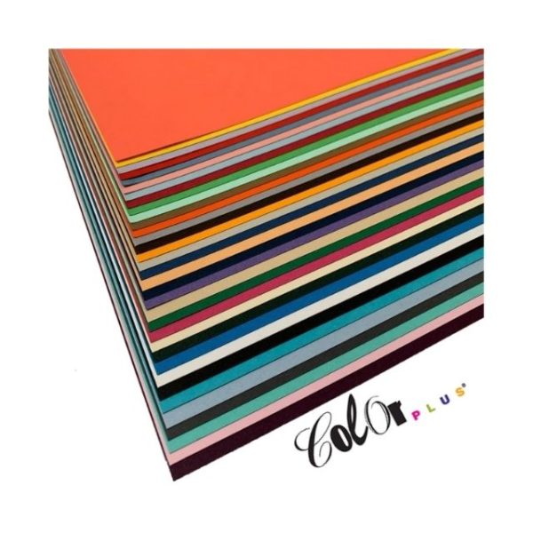 Kit Papel Color Plus 180g 30,5X30,5cm (30 Cores / 1 Folha de Cada Cor)