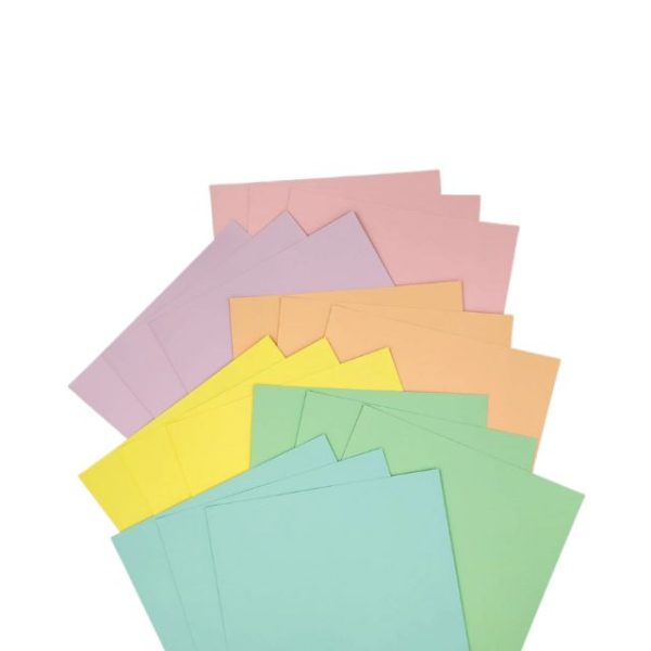 Kit Papel Candy Plus 180g A4 (6 Cores / 3 Folhas de Cada Cor)