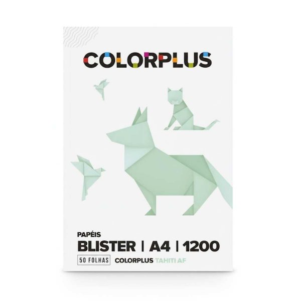 Papel Color Plus Tahiti 120g A4 c/ 50 Fls