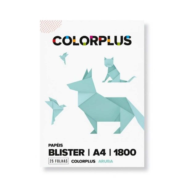 Papel Color Plus Aruba 180g A4 c/ 25 Fls
