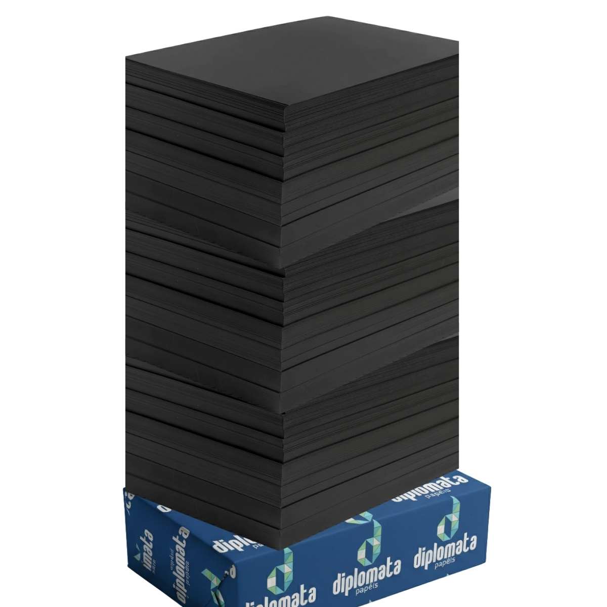 Atacado | Papel Color Plus Ultrablack Los Angeles 320g Pct c/ 100 Fls 66x96 Cortado na Medida Desejada