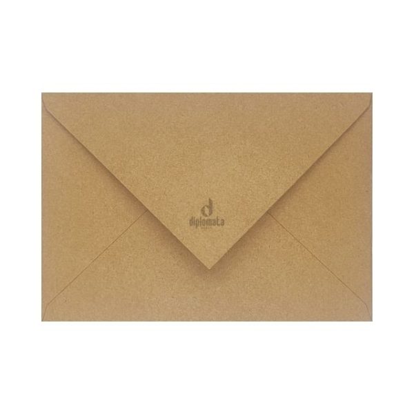 Envelope Kraft Natural 200g 15,5x22 Fecho Bicudo c/ 10 Unid