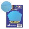 Papel Glitter Metálico Azul Turquesa 250g c/ 10 Fls A4 Offpaper