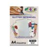 Papel Glitter Imprimível 250g c/ 10 Fls A4 Offpaper
