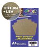 Papel Glitter Metálico Ouro 250g c/ 10 Fls A4 Offpaper