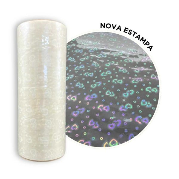 BOPP Holográfico Heart (Coração) 28 Micras