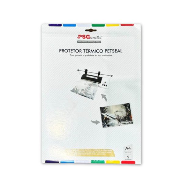 Protetor Térmico Petseal A4 para Plastificação Reutilizável 150 micras PSG c/ 5 unid
