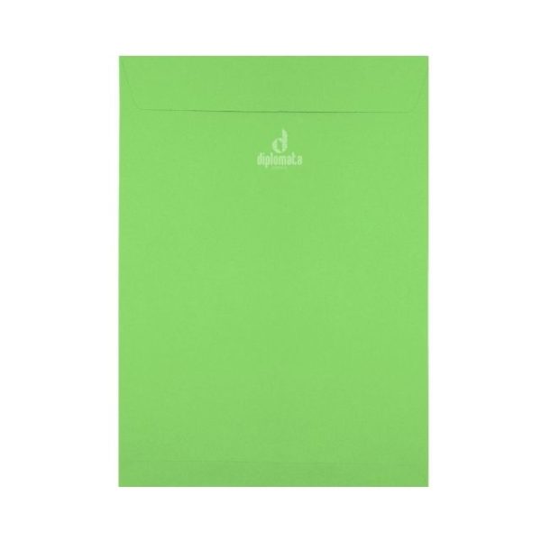 Envelope Color Plus 80g Buenos Aires (verde vivo) saco 24x34 c/ 10 Unid