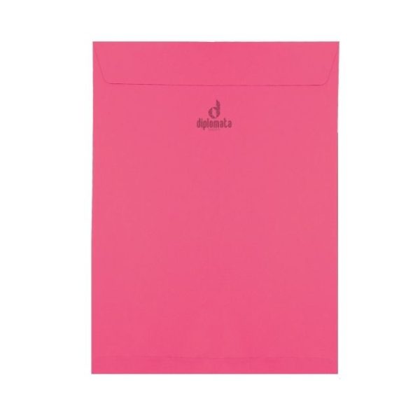 Envelope Color Plus 80g Cancun (rosa) saco 24x34 c/ 10 Unid