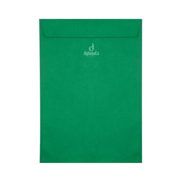 Envelope Color Plus 80g Brasil (verde bandeira) saco 24x34 c/ 10 Unid
