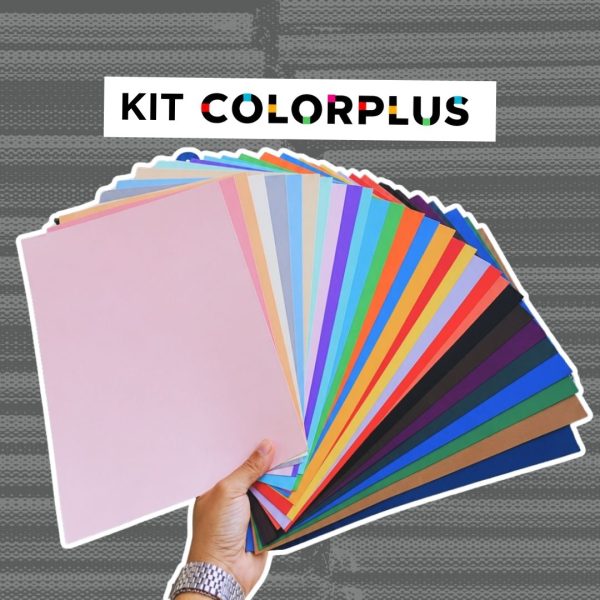 Kit Papel Color Plus 180g A4 (30 Cores / 1 Folha de Cada Cor)